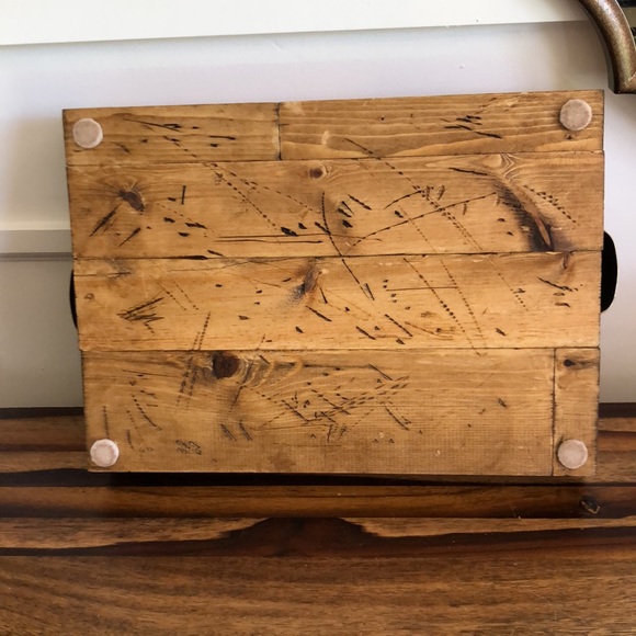 Hand-crafted wood serving tray/decor tray. - Picture 4 of 11